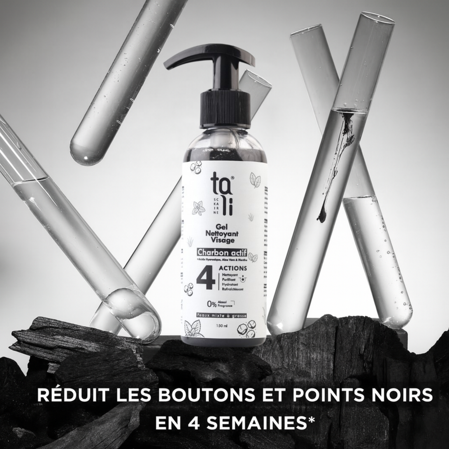 GEL NETTOYANT PURIFIANT AU CHARBON ACTIF