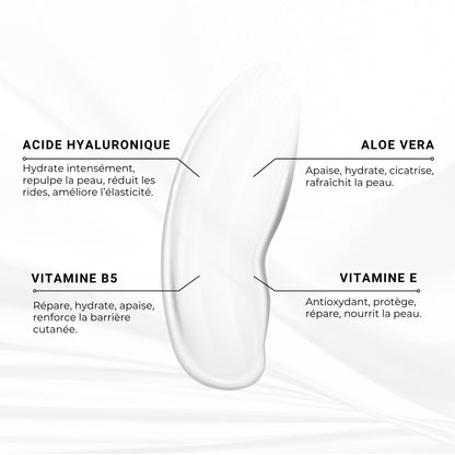 Crème Hydratante – Acide Hyaluronique & Aloe Vera