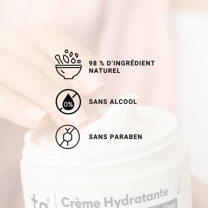 Crème Hydratante – Acide Hyaluronique & Aloe Vera