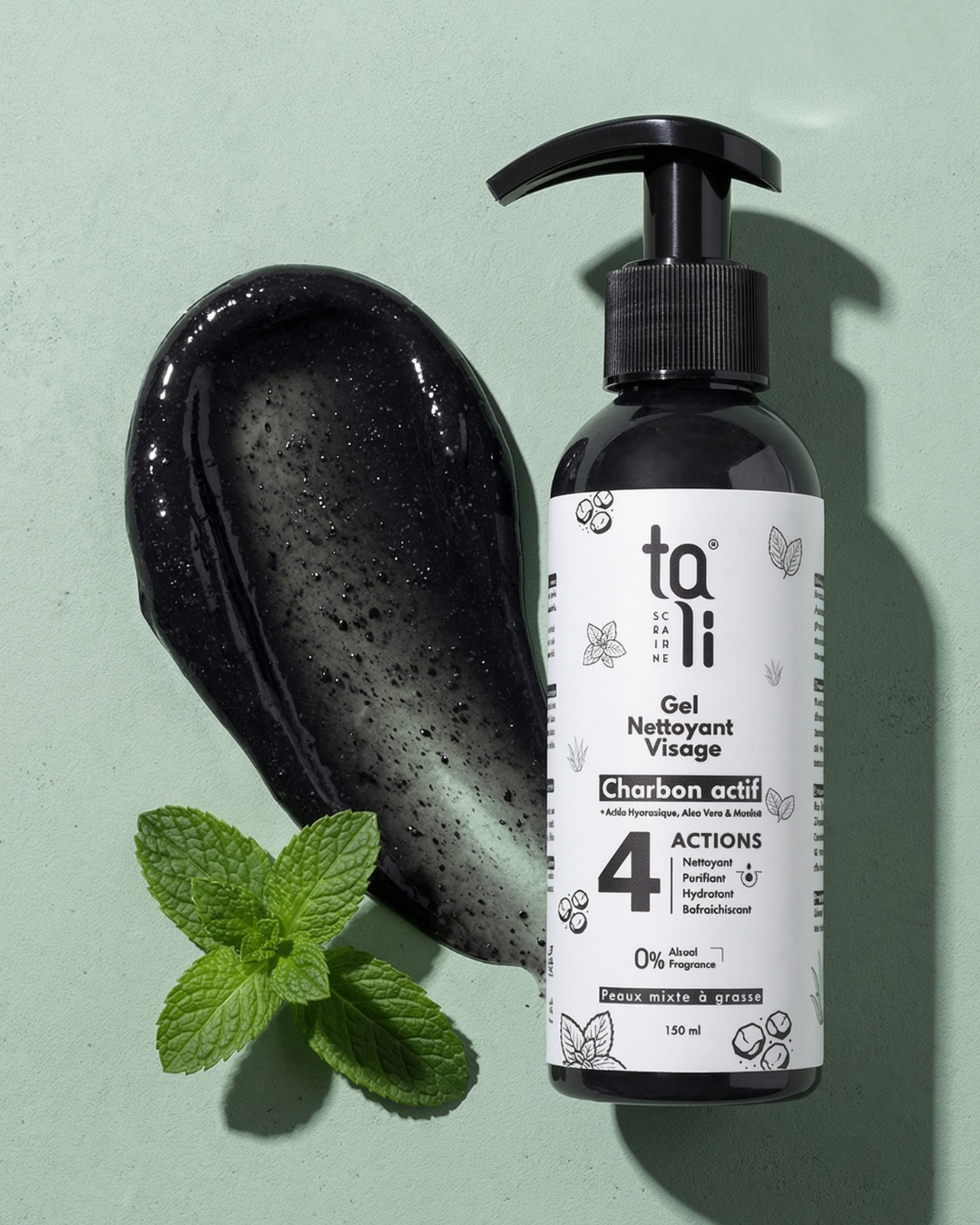 GEL NETTOYANT PURIFIANT AU CHARBON ACTIF