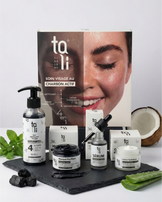 Pack Charbon Actif : سرّ النضارة واللمعان الصحي لبشرة صافية ومشرقة.